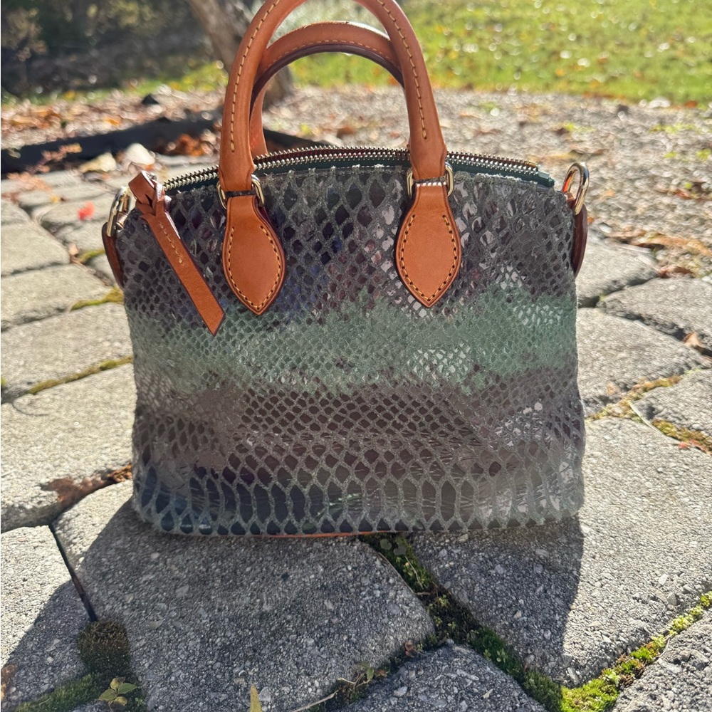 Dooney And Bourke Mini Python Satchel/Crossbody - image 2